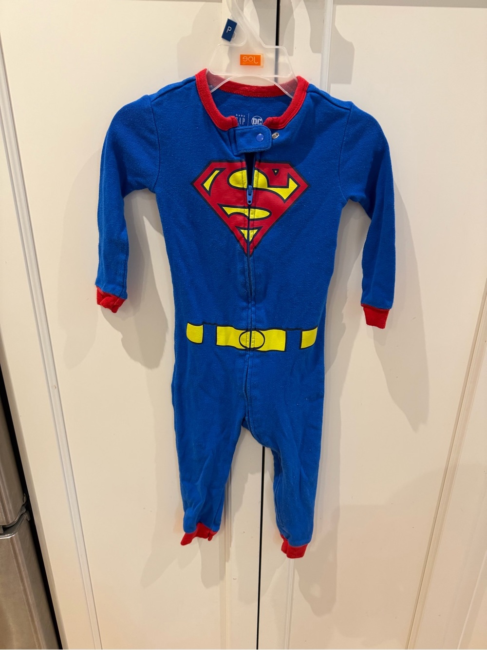 Gap 18-24m Superman Blue & Red Toddler Pajamas